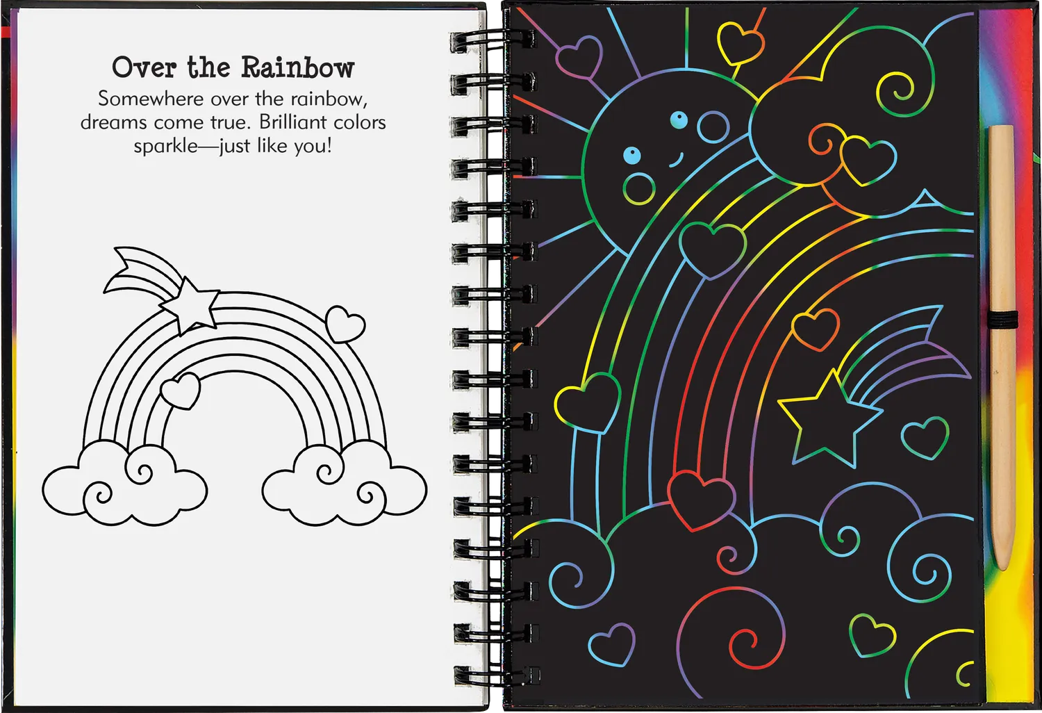 Scratch and Sketch Rainbow Magic skrapebok for barn 5 år+