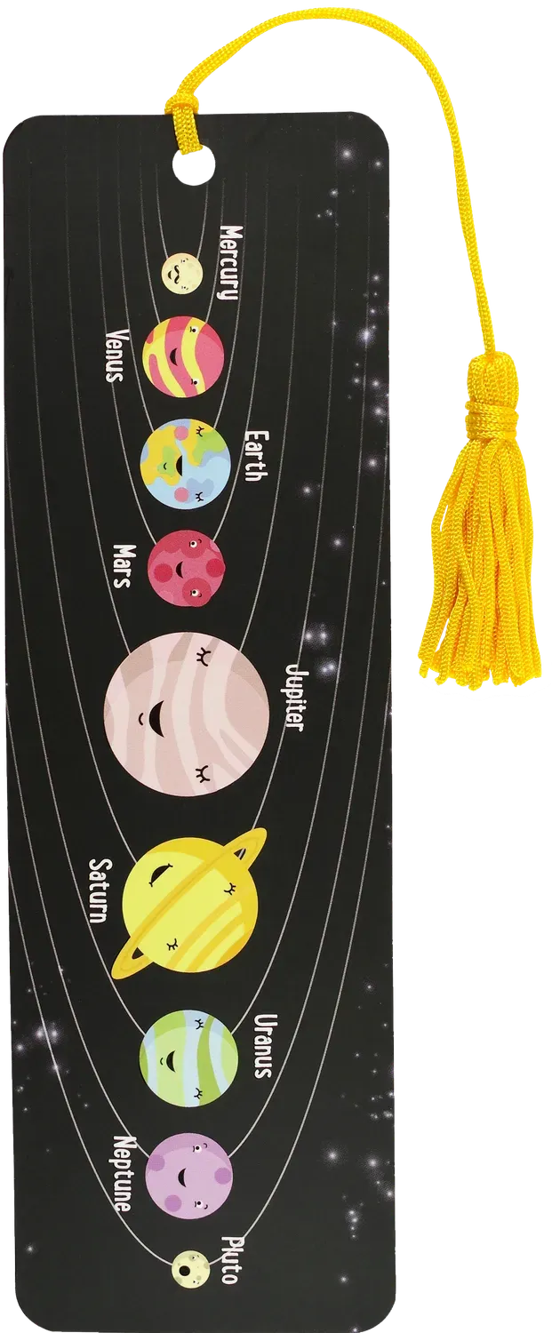 Peter Pauper Press Solar System bokmerke barn linjal