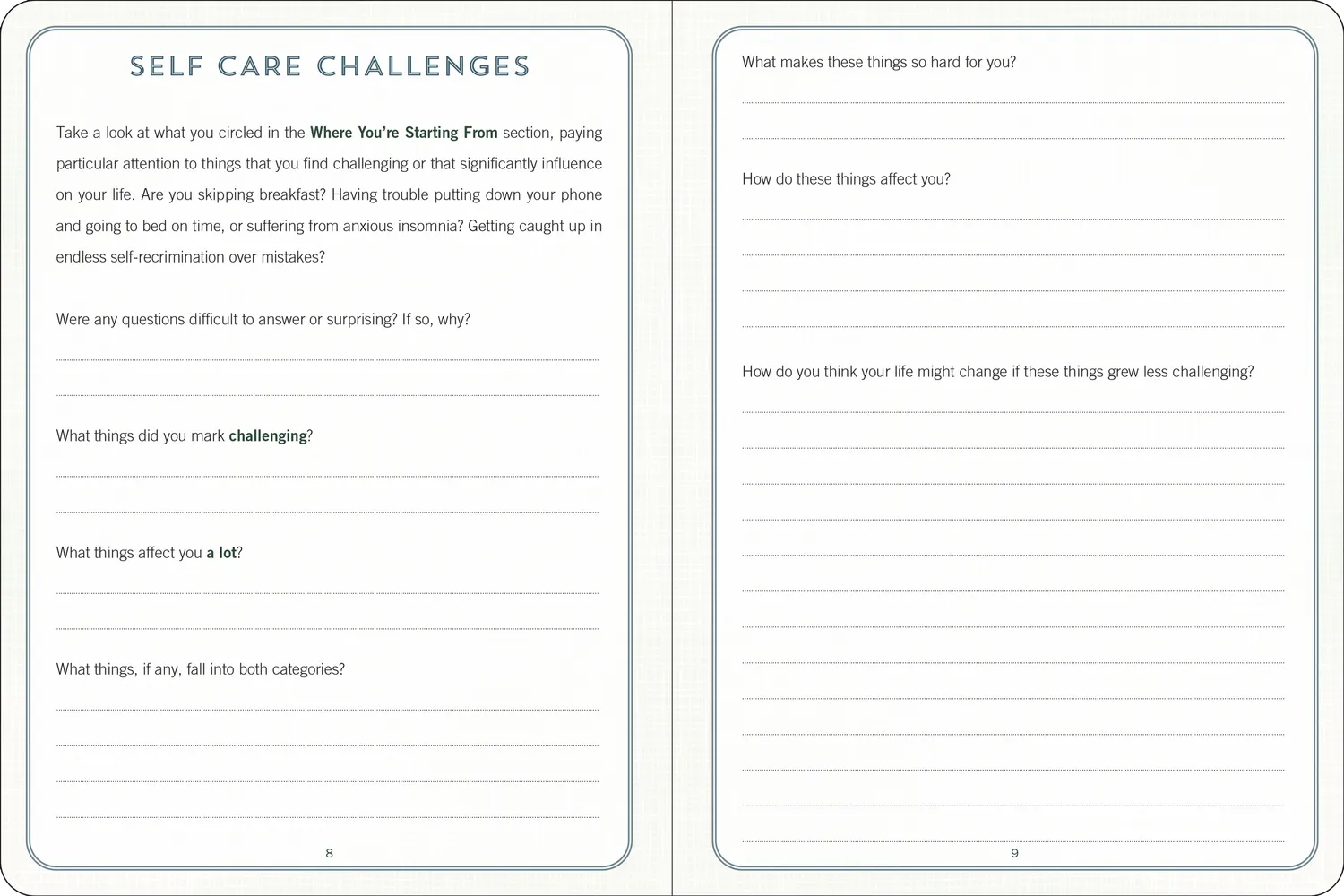 Peter Pauper Press Self Care journal innbundet egenomsorg