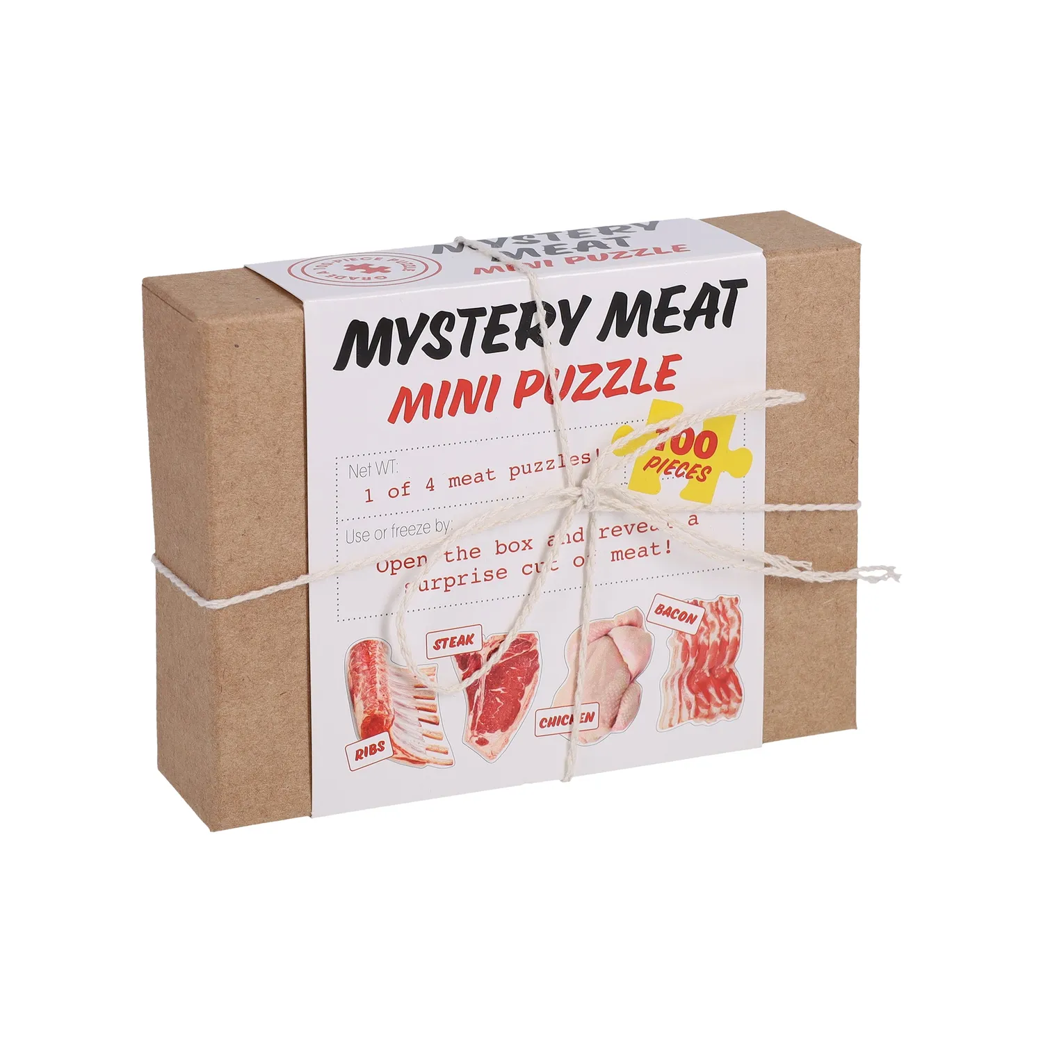 Chronicle Books Mystery Meat puslespill mini 12-pakning