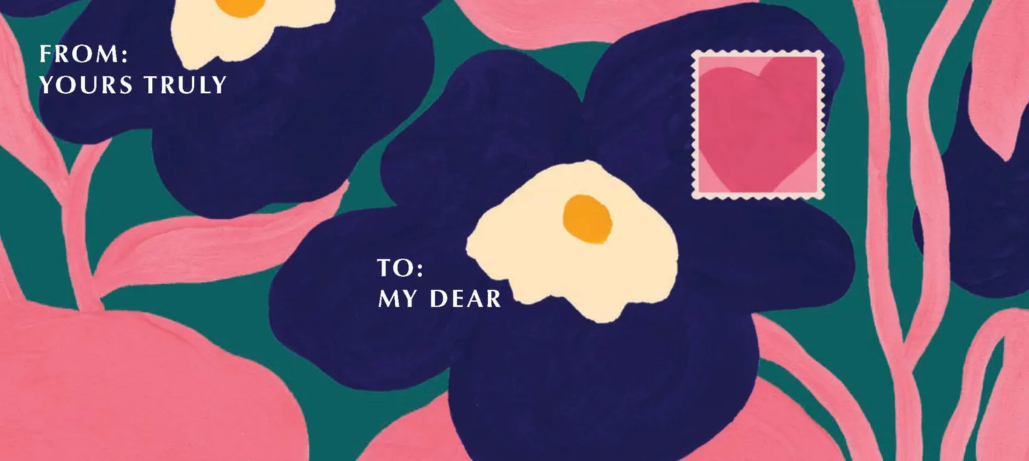 Inspired Letters to My Love brevblok gave kjæreste