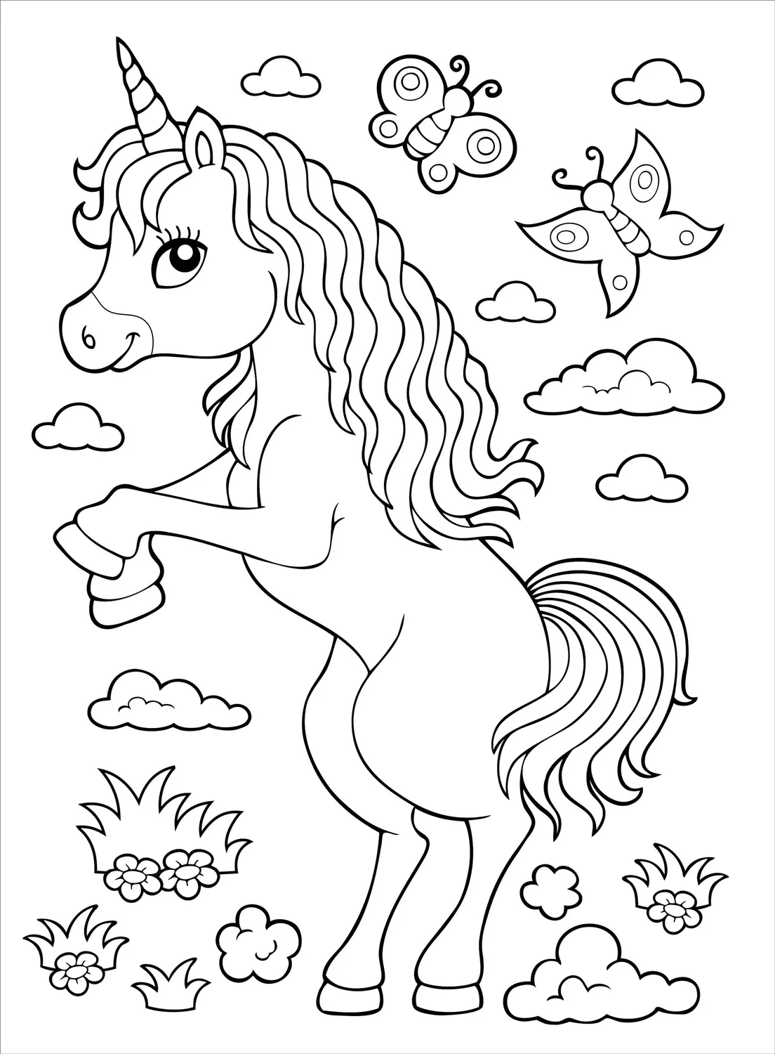 Peter Pauper Press Unicorns fargeleggingsbok 35 motiv