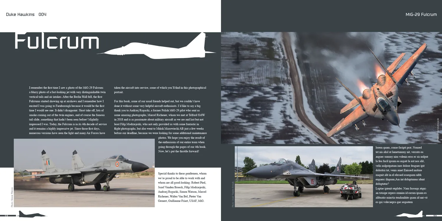 Duke Hawkins MiG-29 Fulcrum bok 116 sider jagerfly