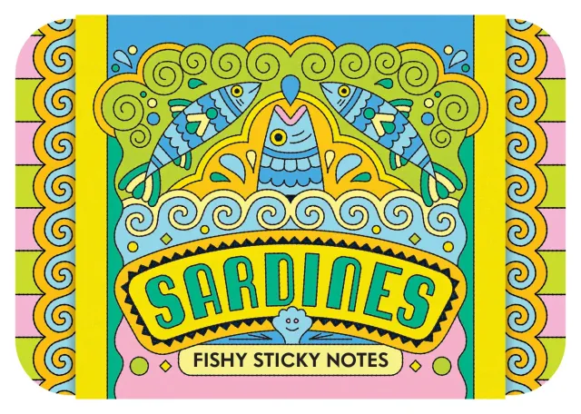 Chronicle Books Sardines Fishy klistrelapper i sardinboks