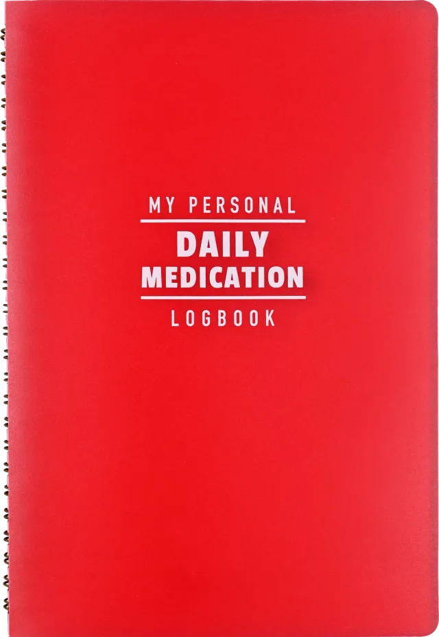 Peter Pauper Press Daily Medication loggbok stor skrift
