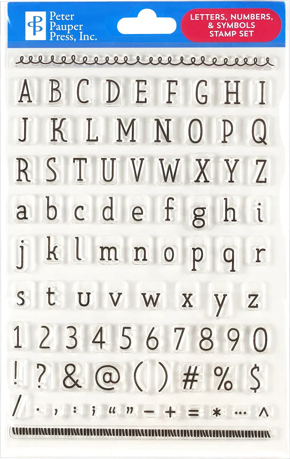 Peter Pauper Press Letters Numbers stempler 86 stk