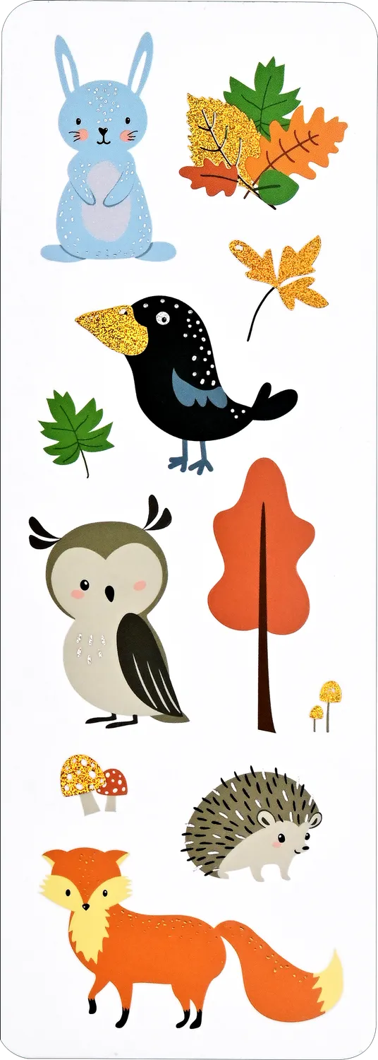 Peter Pauper Press Forest Friends klistremerker 70 stk
