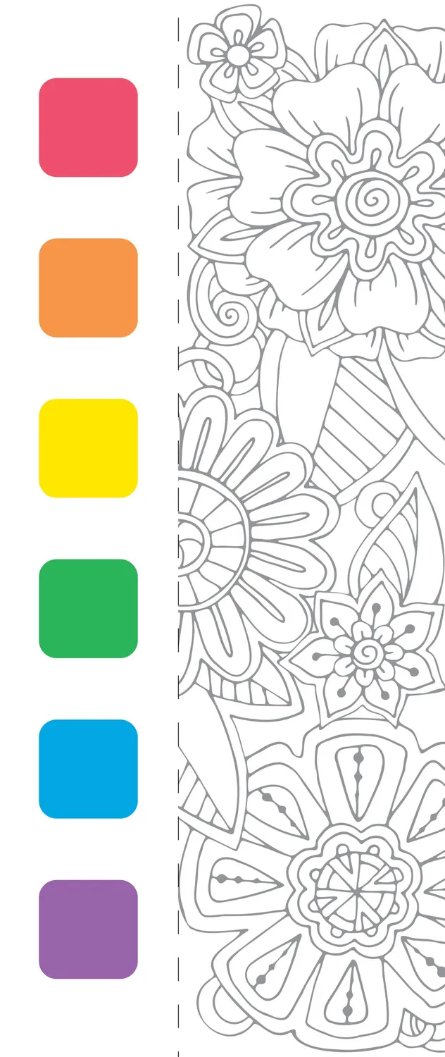 Peter Pauper Press Color Me Calm akvarellsett lomme