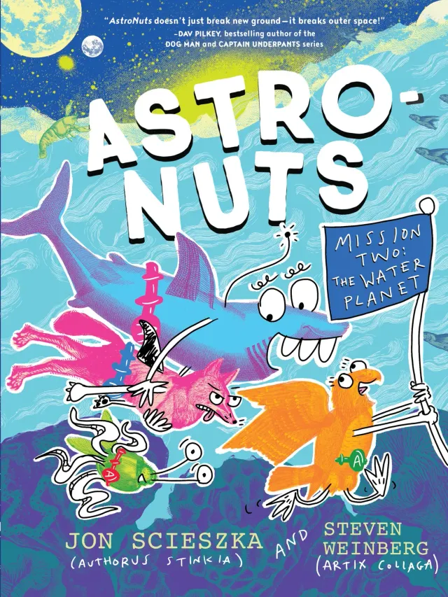 AstroNuts Mission Two paperback barnebok vannplaneten