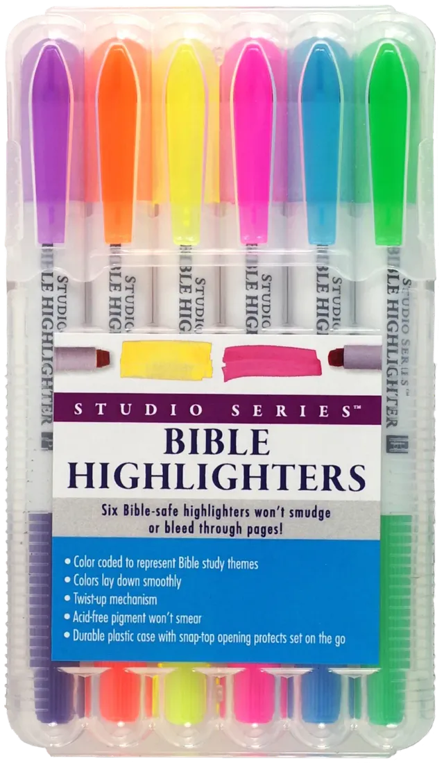 Peter Pauper Press Bible highlighters 6 stk voks