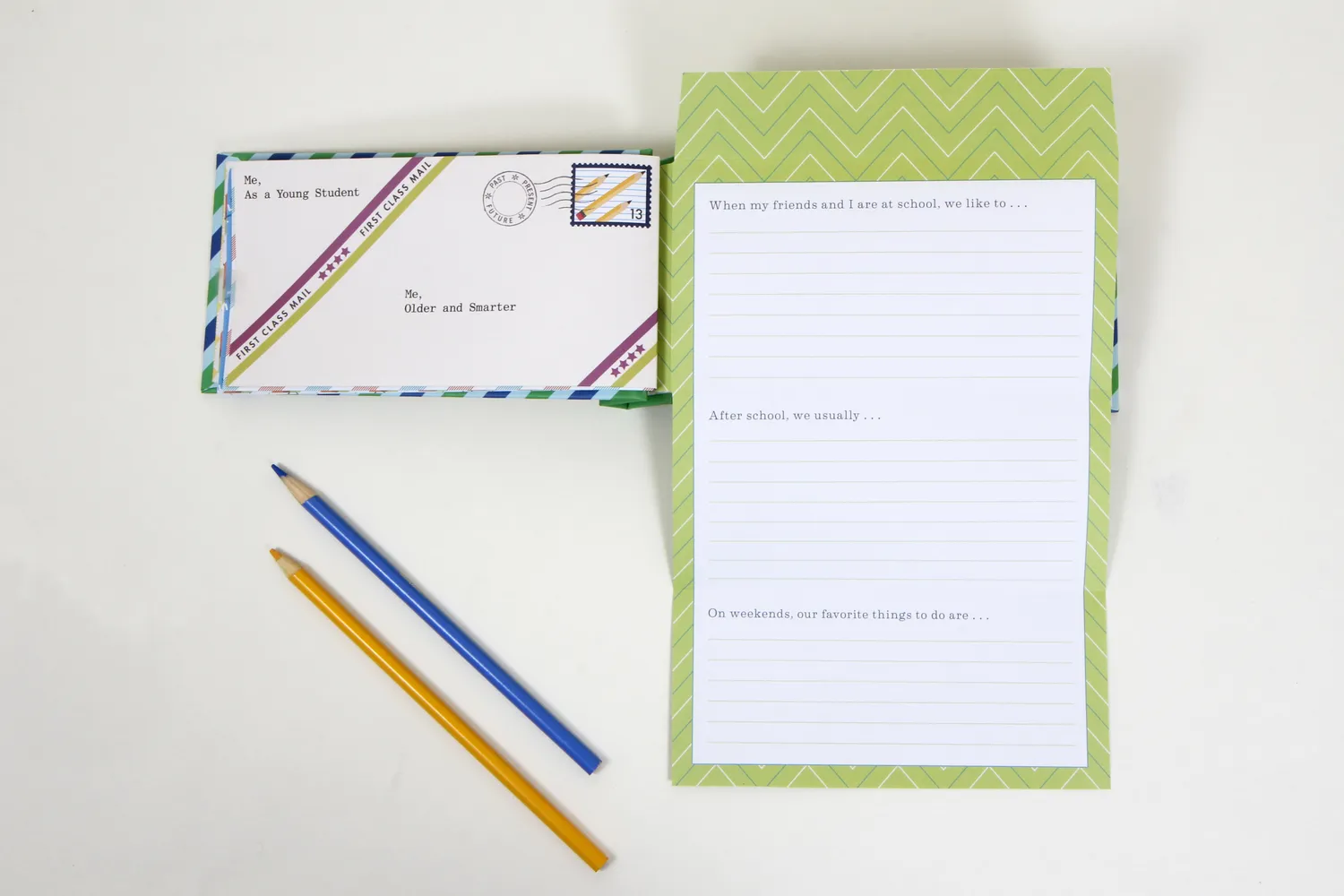 Chronicle Letters to Me When I Grow Up skrivesett 12 brev