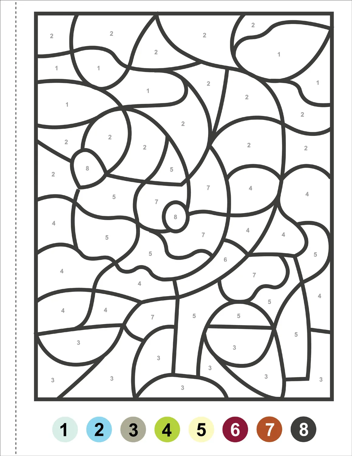 Peter Pauper Press My First Color-by-Number Animals fargeleggingsbok 4 år+