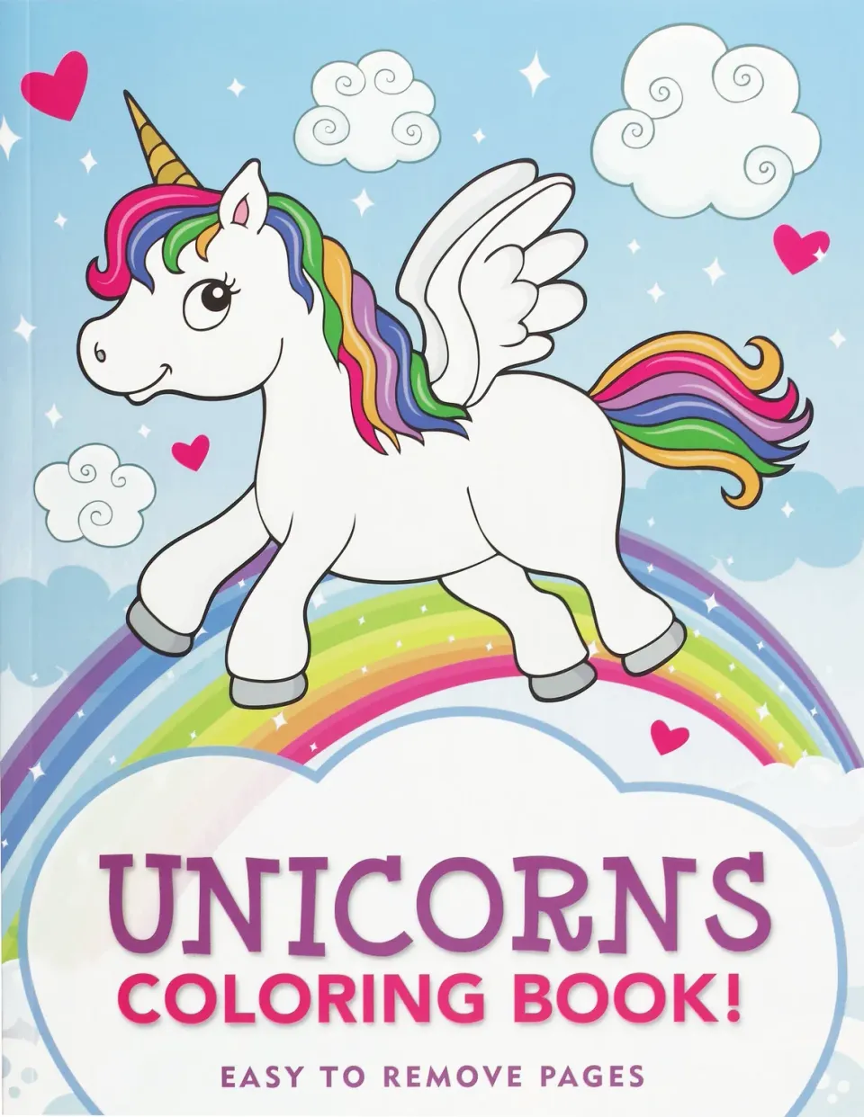 Peter Pauper Press Unicorns fargeleggingsbok 35 motiv