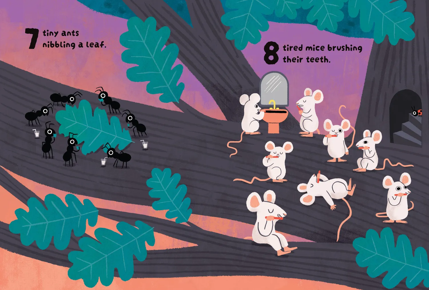 Messy Press The 123 Tree pappbok tellebok leggetid