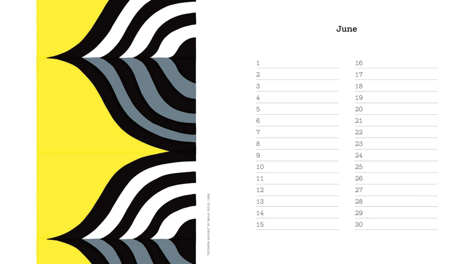 Marimekko Birthday Book bursdagsbok i stoffbind