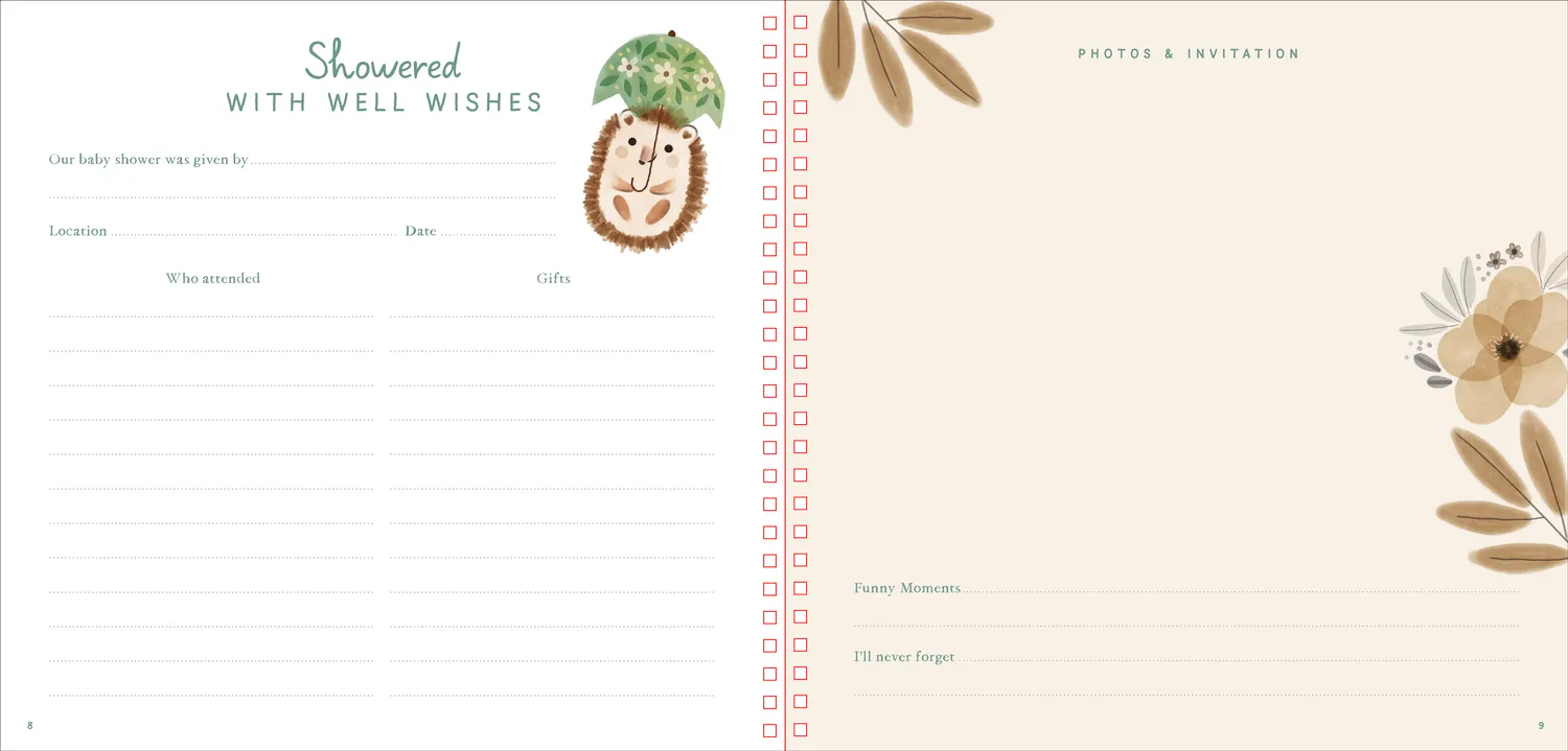 Peter Pauper Press Baby's First Years minnebok eske