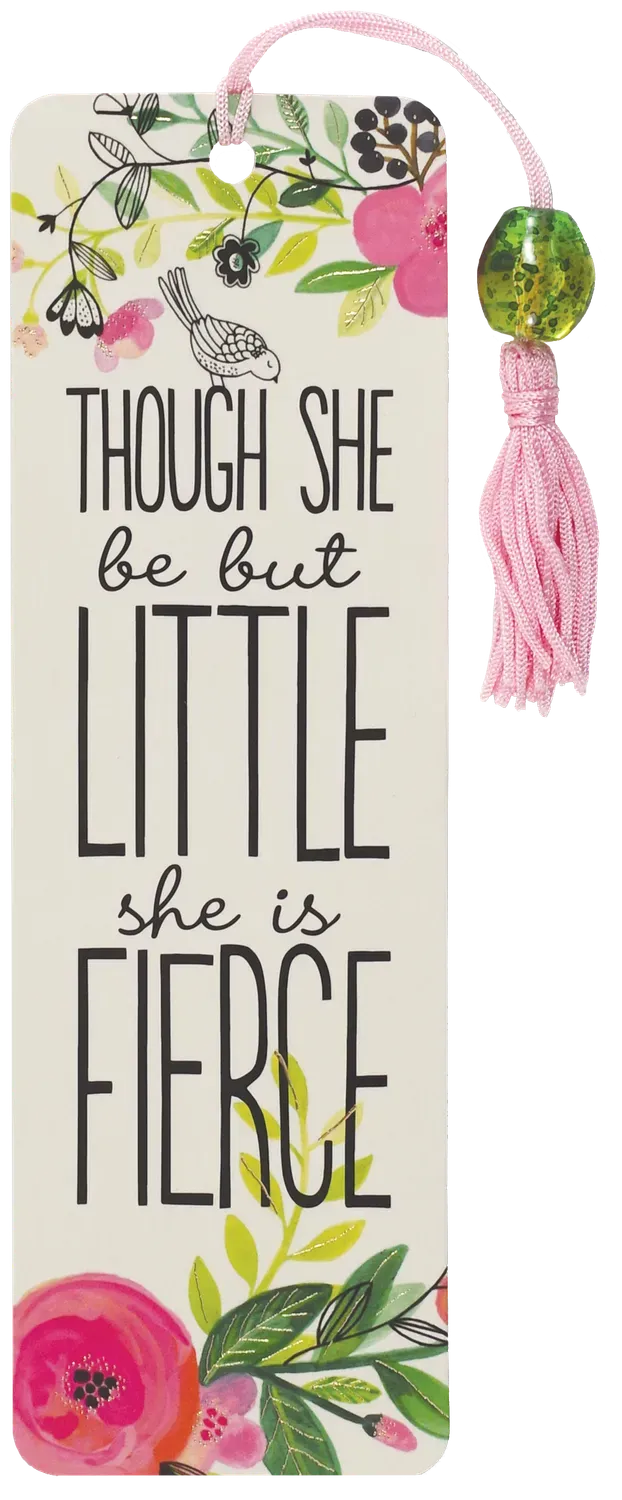 Peter Pauper Press She is Fierce bokmerke perle rosa