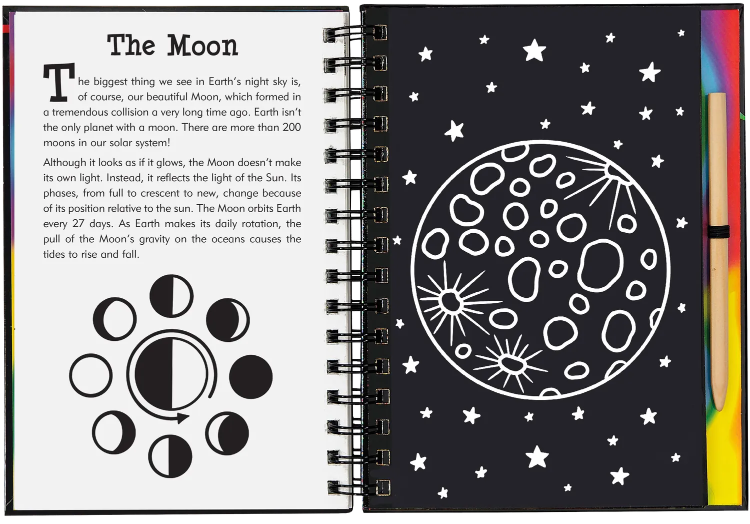 Peter Pauper Press Outer Space Scratch and Sketch skrapebok 5 år+