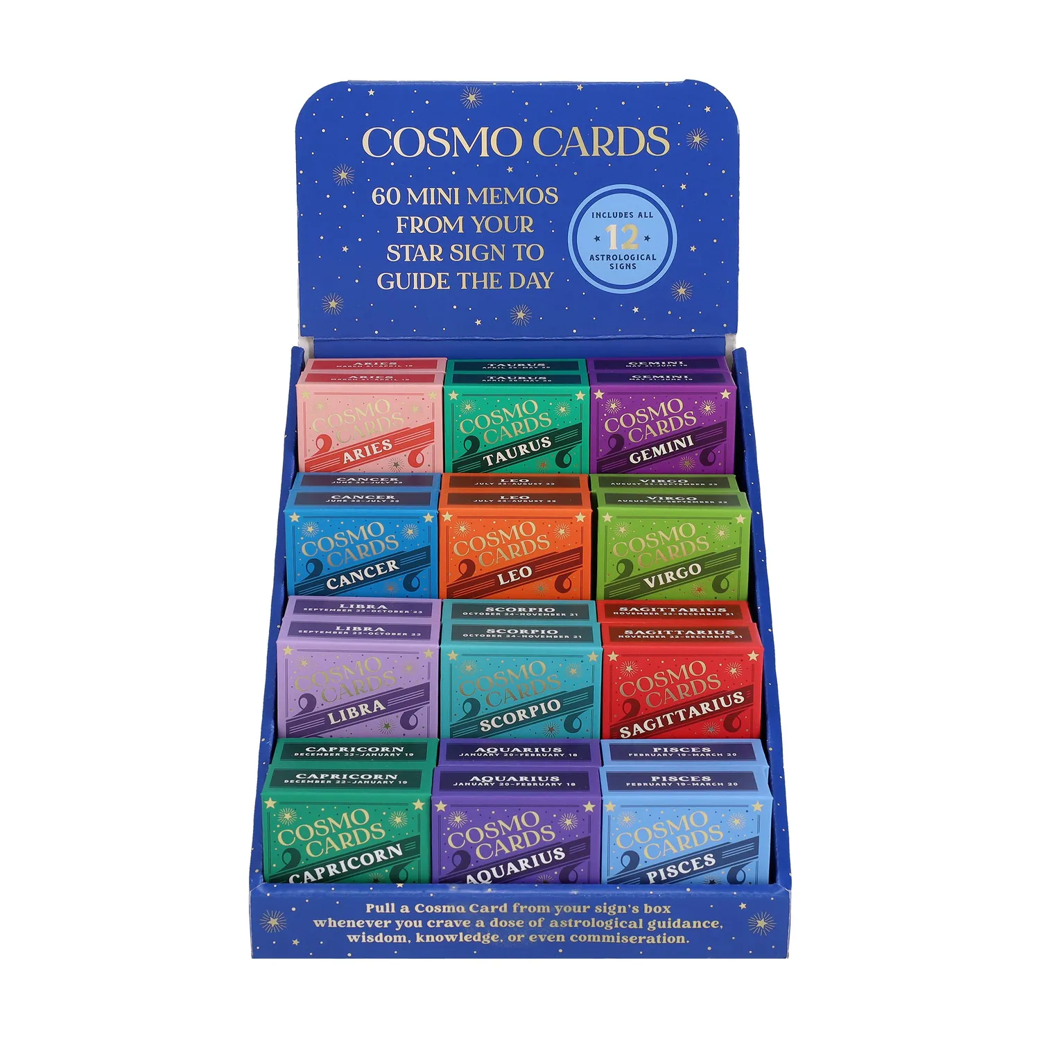 Chronicle Cosmo Cards 24 flash cards display
