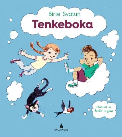 Bokia Tenkeboka innbundet bok pent brukt barnebok