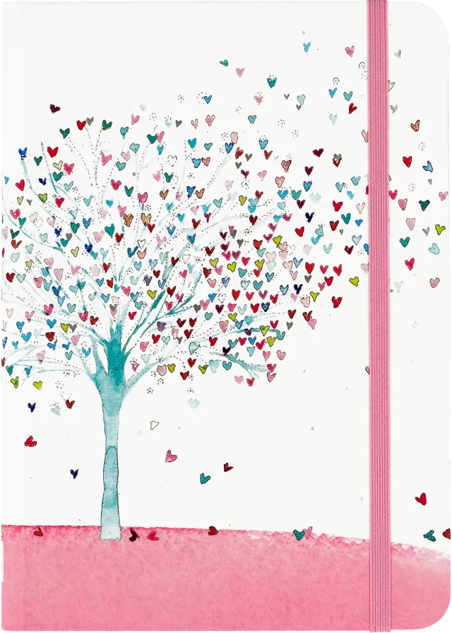 Peter Pauper Press Tree of Hearts dagbok liten linjert