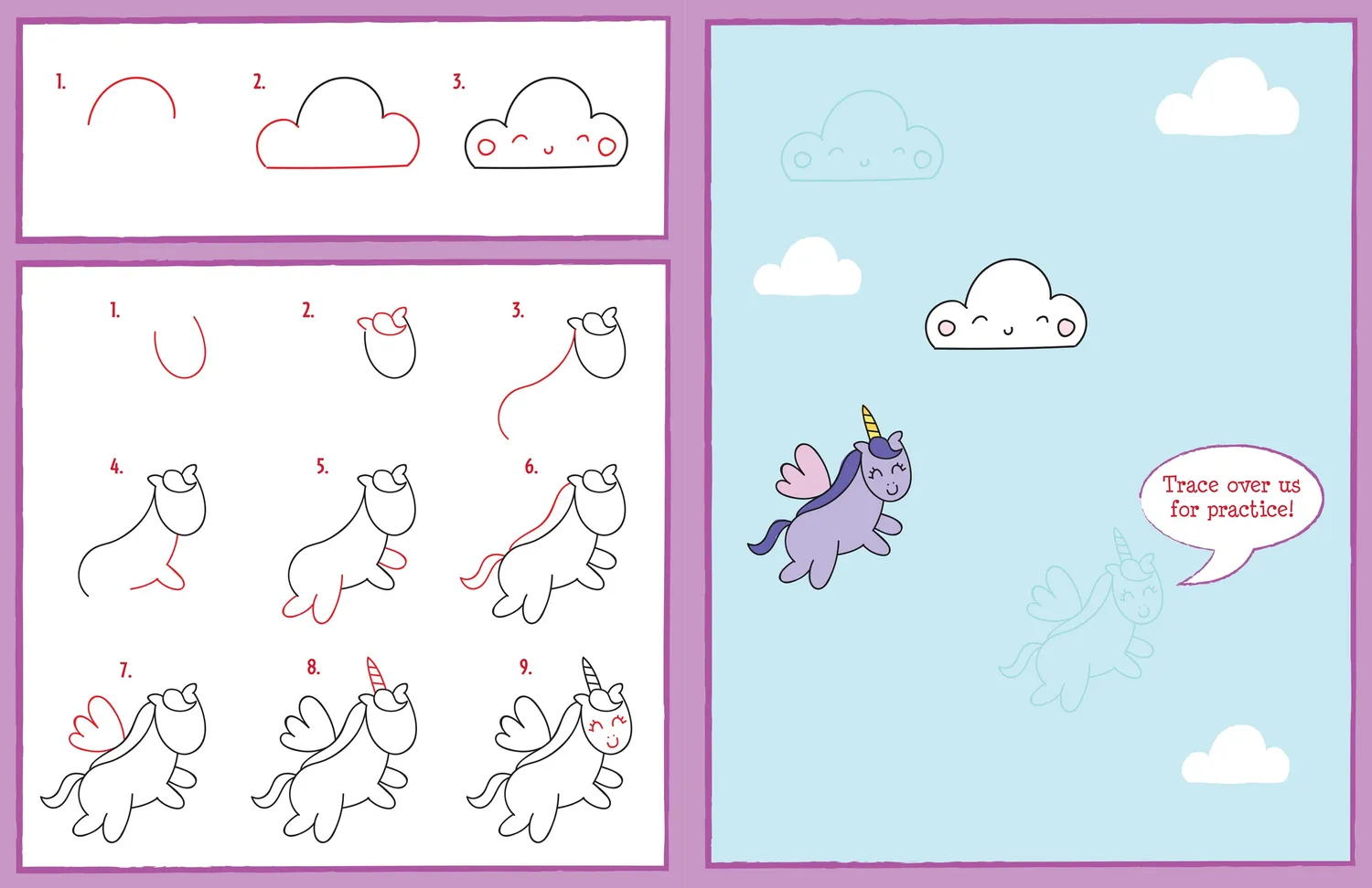 Peter Pauper Press Learn to Draw Cute Things tegnebok 6+