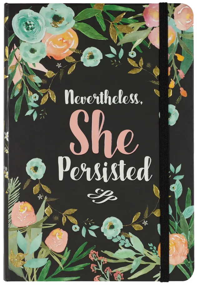 Peter Pauper Press She Persisted notatbok A5 prikker