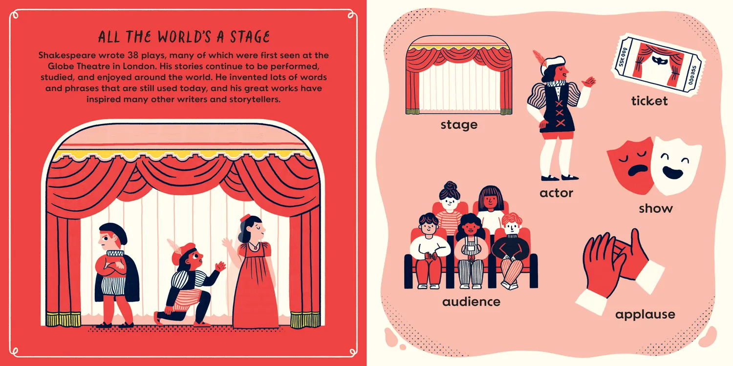 The First Works of Shakespeare pappbok baby