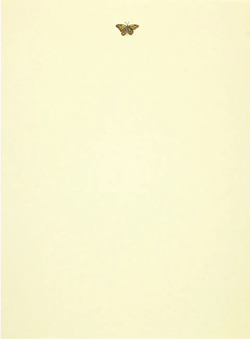 Peter Pauper Press Gold Butterfly brevpapirsett 30 ark gull