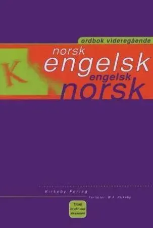 Bokia Norwegian-English Dictionary ordbok innbundet pent brukt