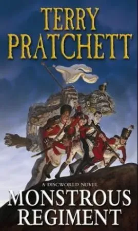 Bokia Monstrous Regiment pocket pent brukt fantasy engelsk