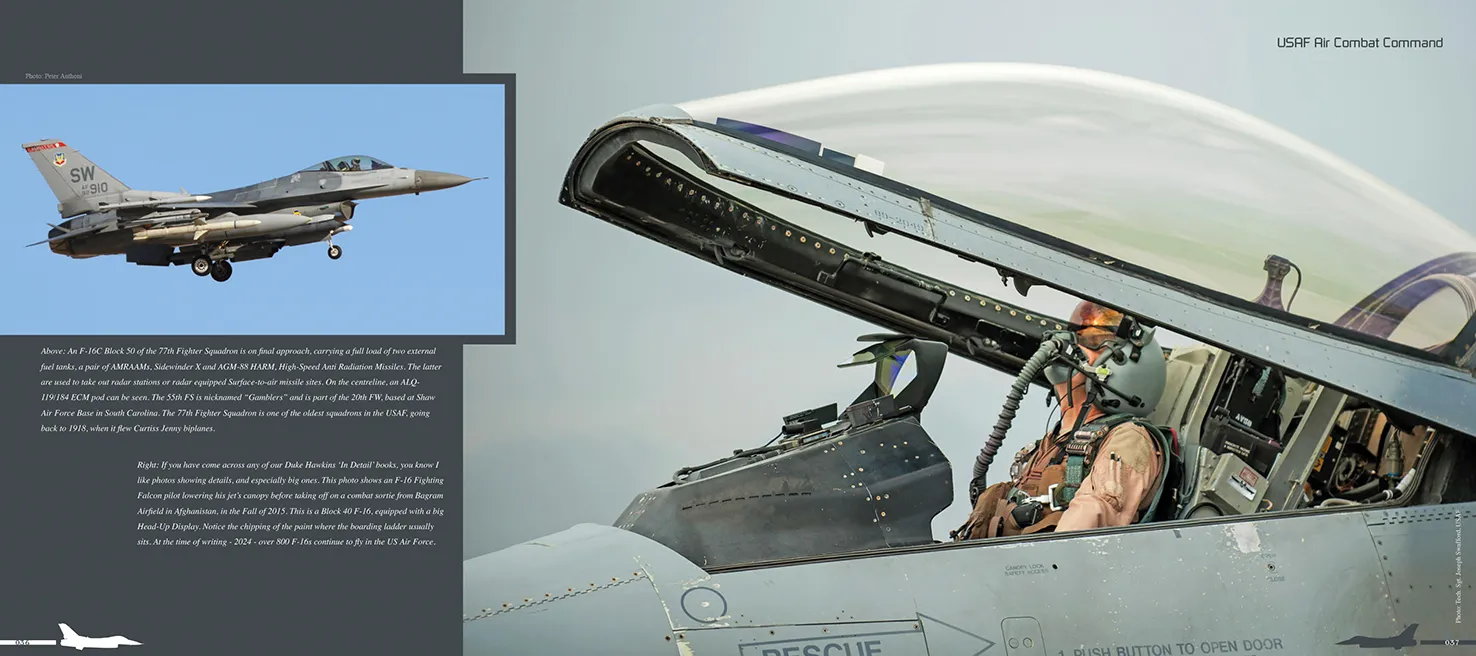 Duke Hawkins Ode to the Falcon F-16 innbundet