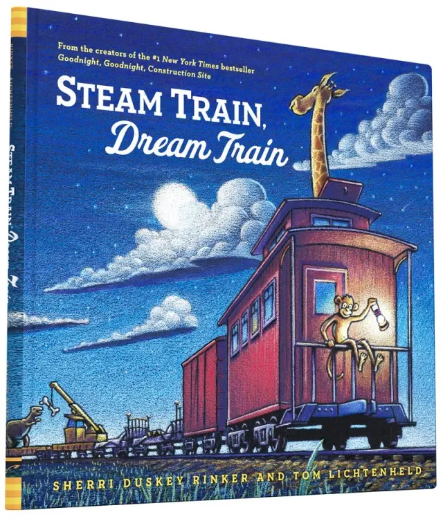 Steam Train Dream Train bildebok innbundet godnattbok