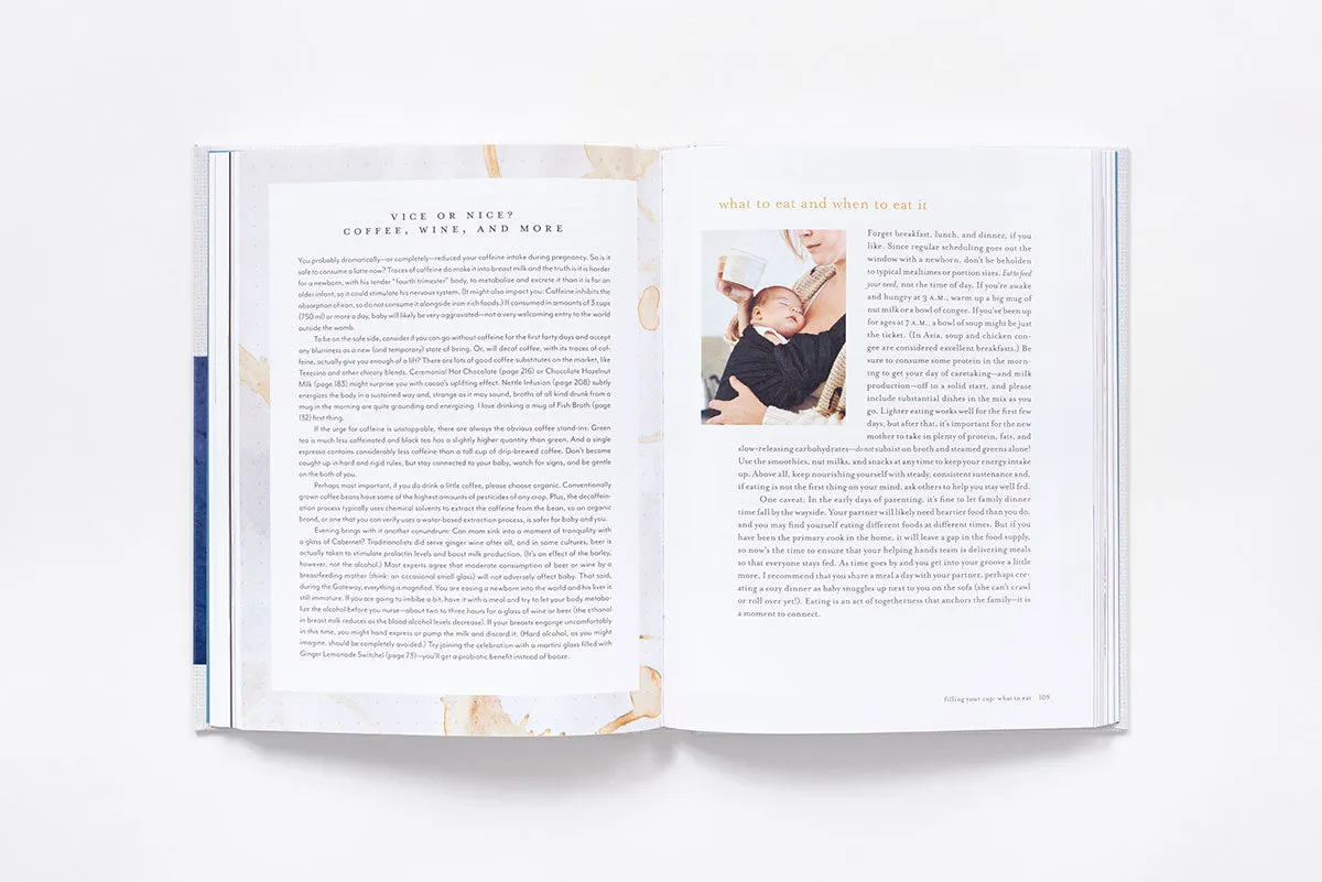 Abrams First Forty Days innbundet bok barseltid oppskrifter