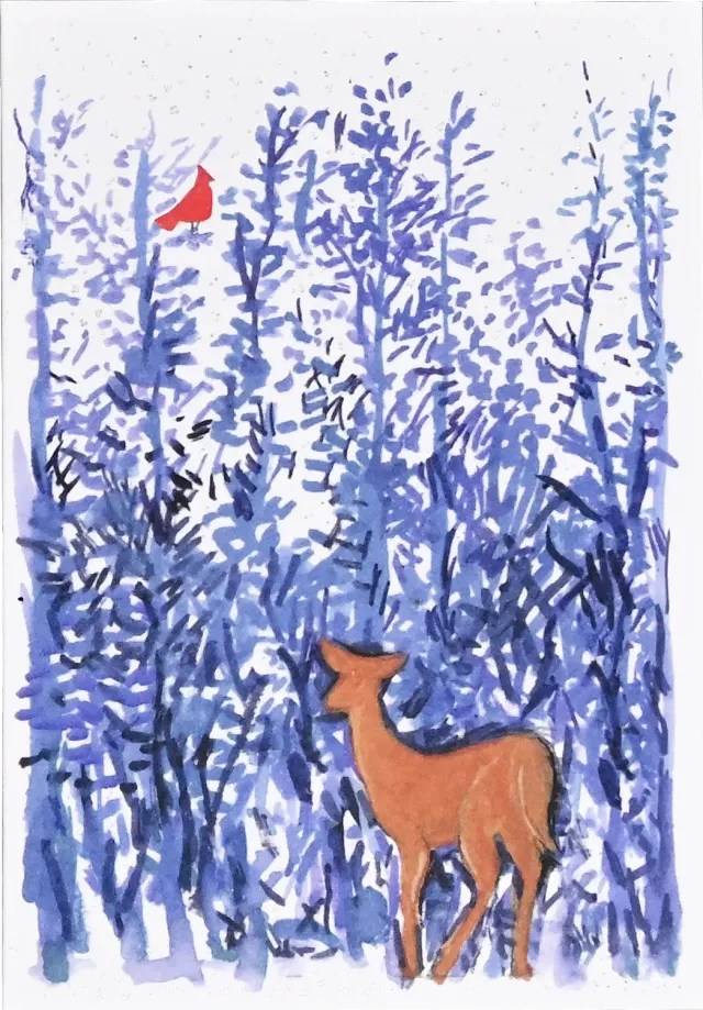 Peter Pauper Press Winter Woodcut julekort 20 stk