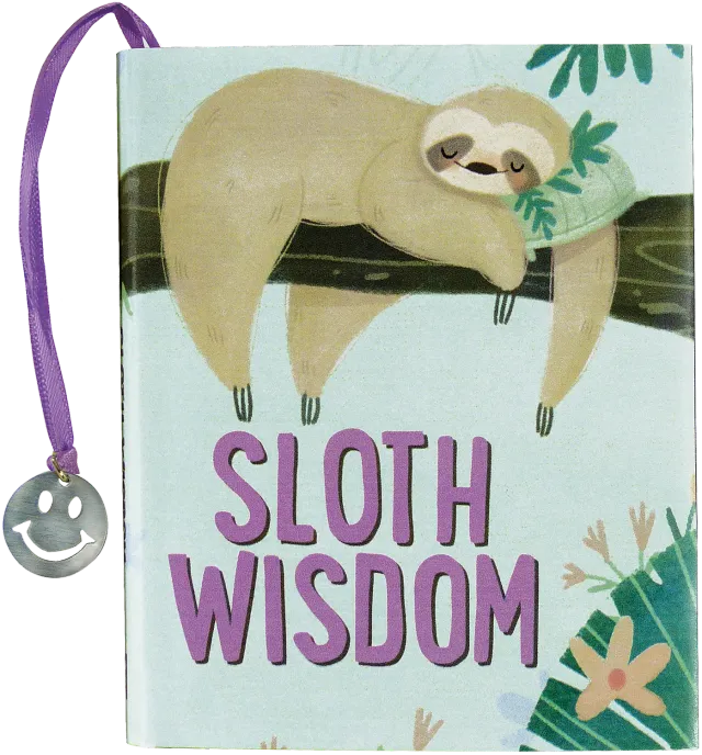 Peter Pauper Press Sloth Wisdom minibok innbundet med sjarm