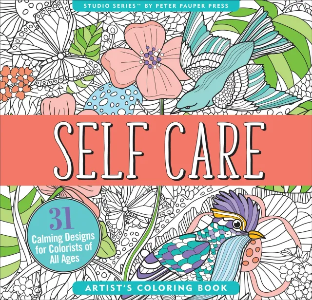 Peter Pauper Press Self Care fargeleggingsbok 31 sider