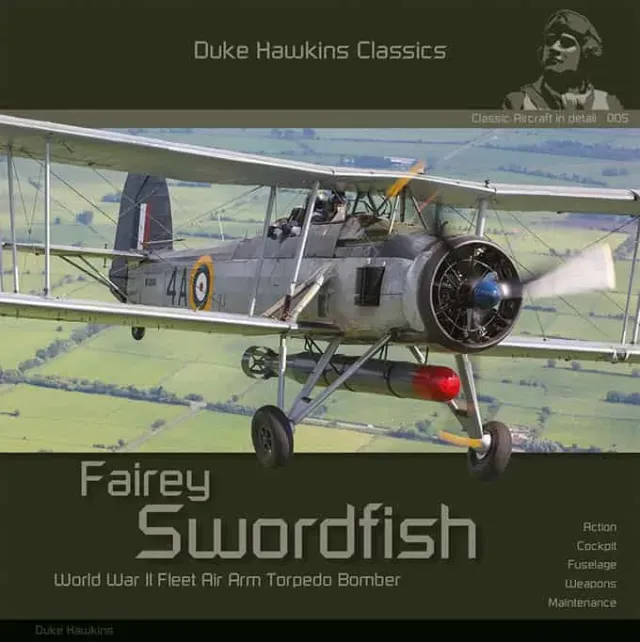 Duke Hawkins Fairey Swordfish bok 116 sider detaljfoto