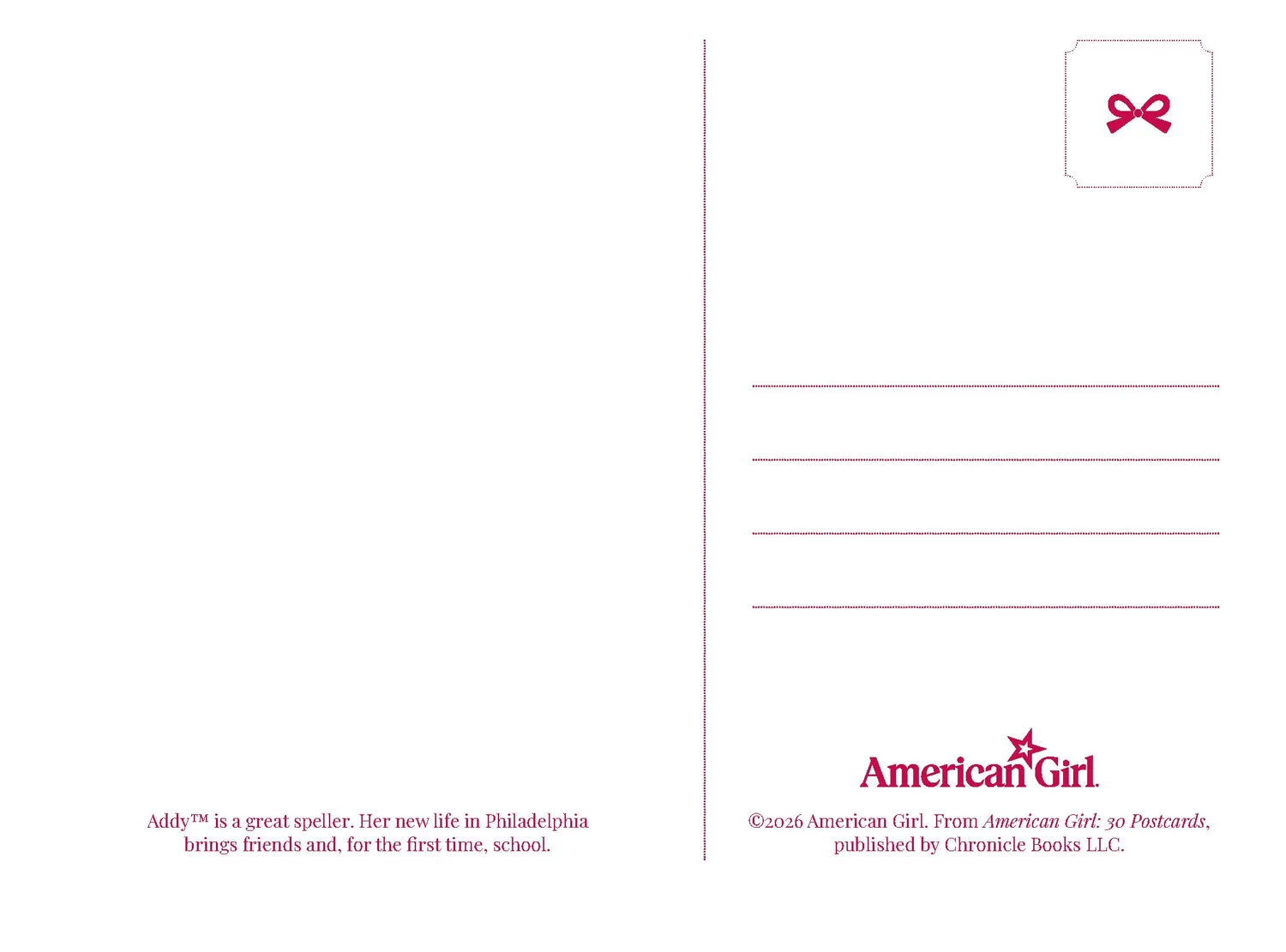 Abrams American Girl 30 Postcards postkortbok 30 stk