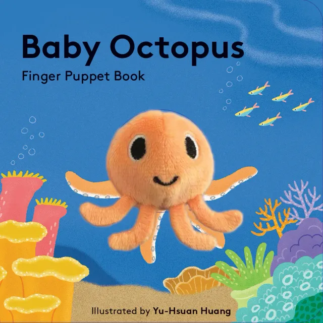 Chronicle Books Baby Octopus pekebok med fingerdukke liten