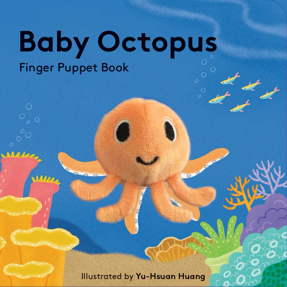 Abrams Baby Octopus fingerdukkebok småbarn