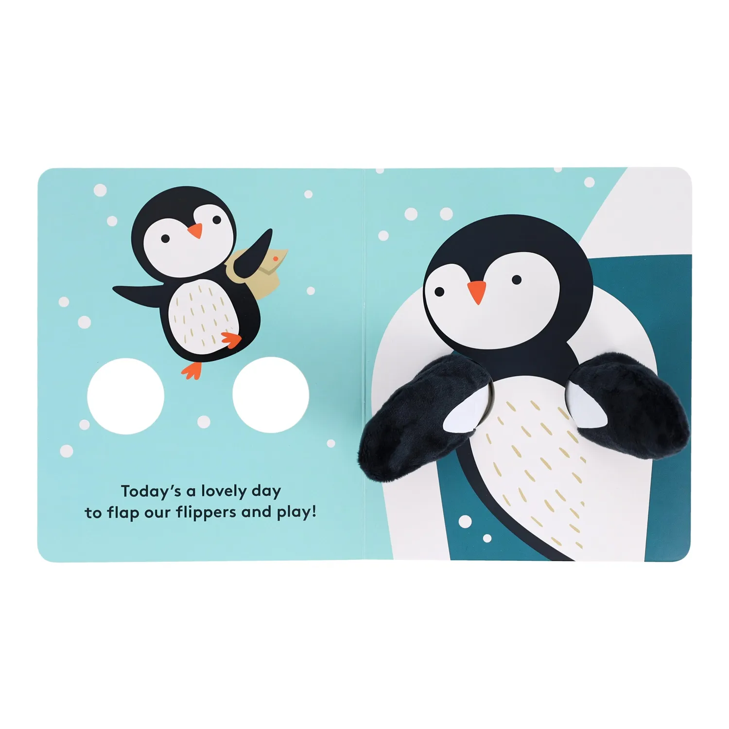 Hug Me Little Penguin pekebok fingerdukke baby