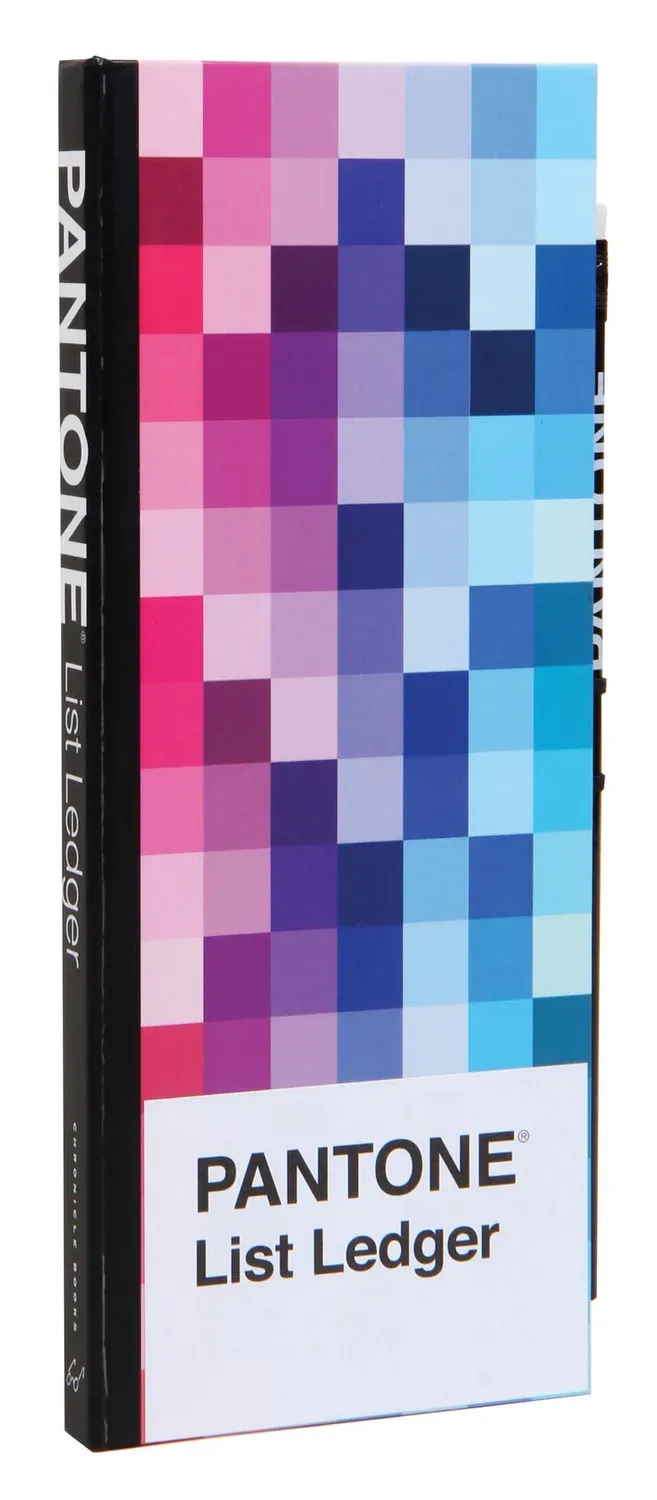 Pantone List Ledger notatbok 4 blokker med blyant
