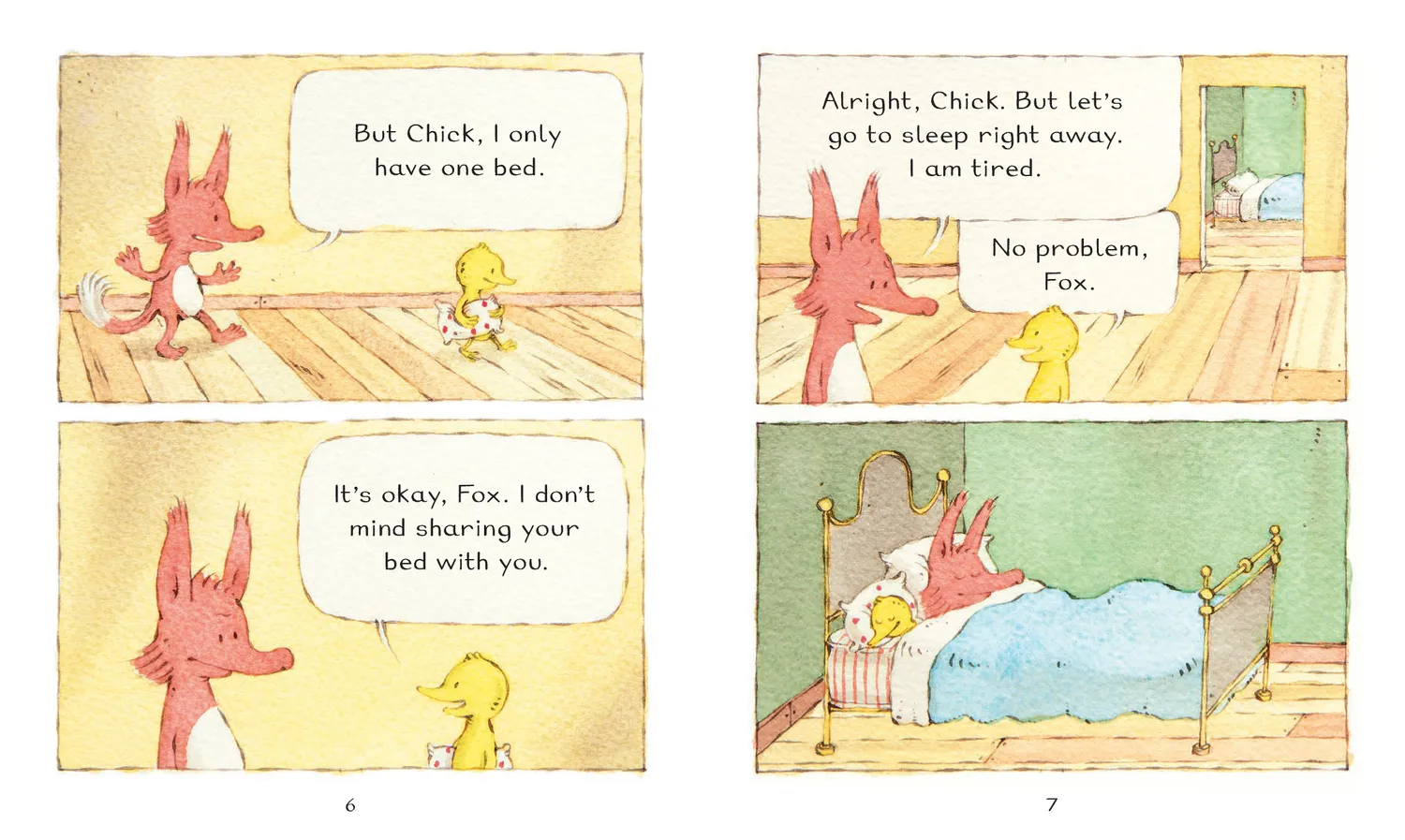 Fox & Chick The Sleepover pocket 5-8 år
