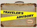 Bokia Traveler's Advisory bok pent brukt engelsk humor