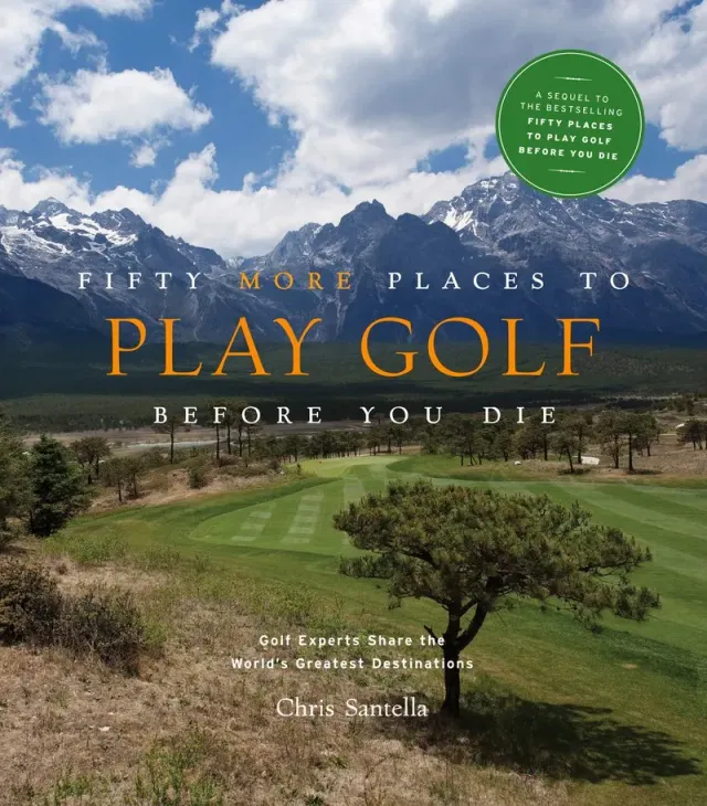 Abrams and Chronicle Fifty More Places Golf golfbok innbundet