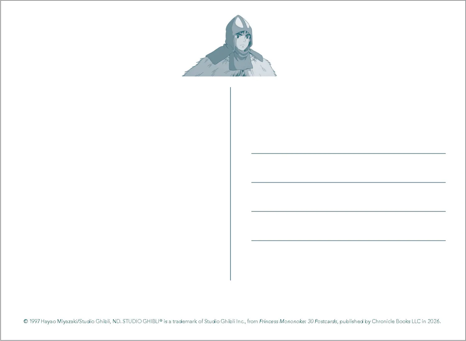 Abrams and Chronicle Princess Mononoke postkort 30 stk filmkunst