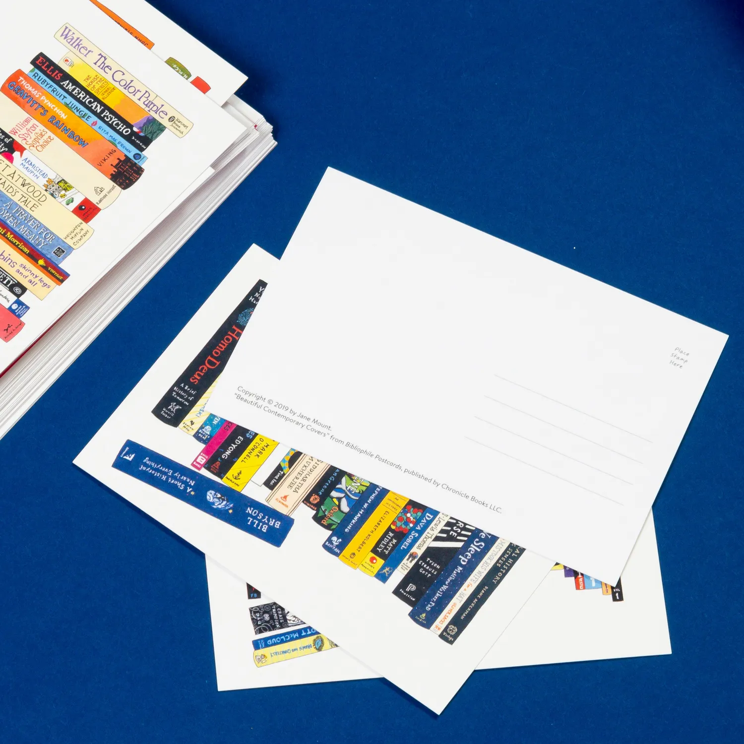 Chronicle Bibliophile 50 Postcards postkortboks for bokelskere