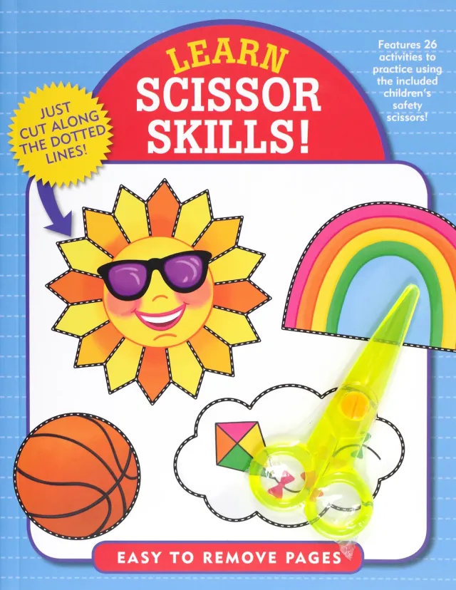 Peter Pauper Press Learn Scissor Skills aktivitetsbok m/saks