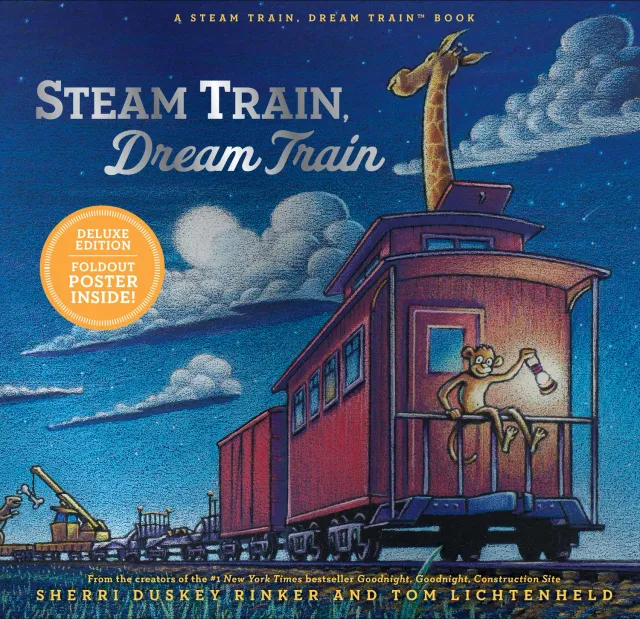 Steam Train Dream Train Deluxe bildebok innbundet poster